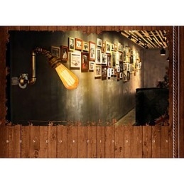 American Village Loft Industrial Edison Style Vintage Nástěnná lampa Retro Nástěnná lampa na vodní dýmku
