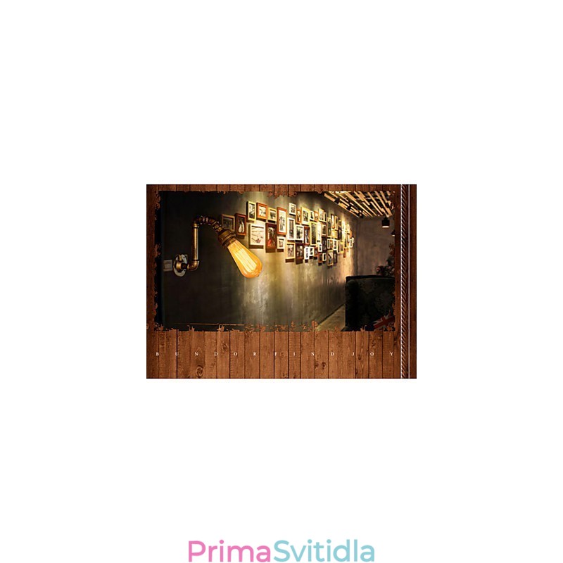 American Village Loft Industrial Edison Style Vintage Nástěnná lampa Retro Nástěnná lampa na vodní dýmku