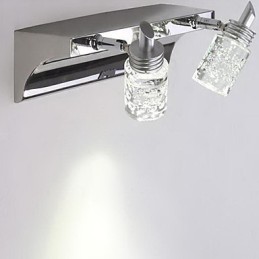 Křišťálové koupelnové osvětlení moderní současný kov