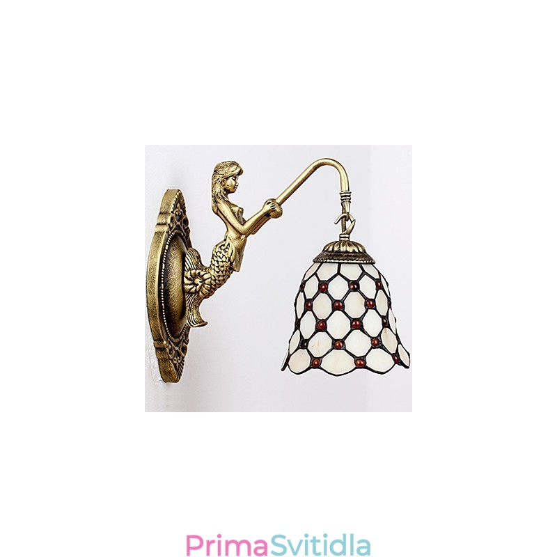 Evropská smluvní venkovská kreativní kovaná nástěnná lampa Skleněná světla