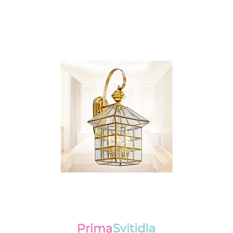 Venkovní lampa Zahradní lampa Venkovní lampa Plná měděná lampa