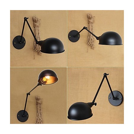 Industriální styl Retro s dvojitým dlouhým ramenem a jednoduchými nemocemi osobnosti Dekorativní nástěnné svítidlo Industriální styl Retro s dvojitým dlouhým ramenem a jednoduchými nemocemi osobnosti Dekorativní nástěnné svítidlo