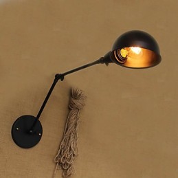 Industriální styl Retro s dvojitým dlouhým ramenem a jednoduchými nemocemi osobnosti Dekorativní nástěnné svítidlo
