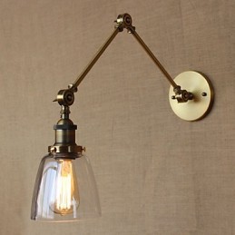 Retro Vintage RACK Ložnice Exkluzivní hotelová lobby zdobená starožitným bronzovým nástěnným nástěnným svítidlem