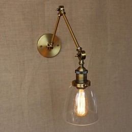 Retro Vintage RACK Ložnice Exkluzivní hotelová lobby zdobená starožitným bronzovým nástěnným nástěnným svítidlem