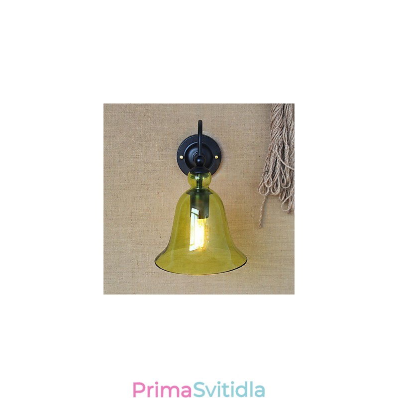 Americký venkovský venkov Minimalistická Dekorativní nástěnná lampa z modrého skla Obývací pokoj Chodba