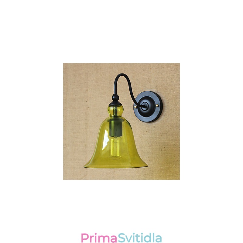 Americký venkovský venkov Minimalistická Dekorativní nástěnná lampa z modrého skla Obývací pokoj Chodba