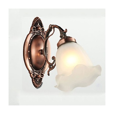 Retro skleněná jednoduchá evropská moderní elegance kovaná nástěnná lampa světlo Retro skleněná jednoduchá evropská moderní elegance kovaná nástěnná lampa světlo