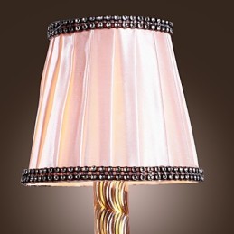 Elegantní křišťálové nástěnné svítidlo v růžové barvě
