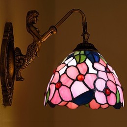 Evropská smluvní svítidla pro venkovské kreativní kované železné nástěnné lampy