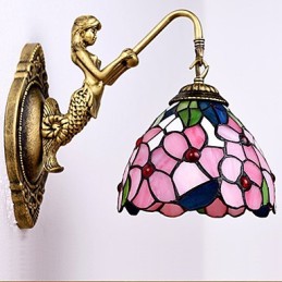 Evropská smluvní svítidla pro venkovské kreativní kované železné nástěnné lampy