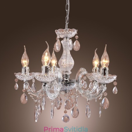 Upligh Chrome stropní lampa Světlo na svíčku Akrylové svítidlo Lustrový přívěsek Upligh Chrome stropní lampa Světlo na svíčku Akrylové svítidlo Lustrový přívěsek