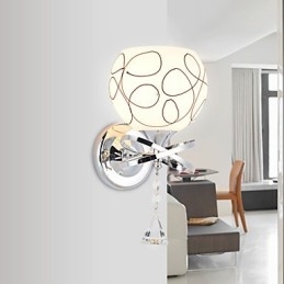 Kreativní současné a smluvní kreativní křišťálové nástěnné lampy