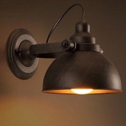 Podkrovní tepaný železný hrnec Kreativní Vintage nástěnná světla