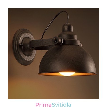Podkrovní tepaný železný hrnec Kreativní Vintage nástěnná světla Podkrovní tepaný železný hrnec Kreativní Vintage nástěnná světla