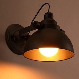 Podkrovní tepaný železný hrnec Kreativní Vintage nástěnná světla