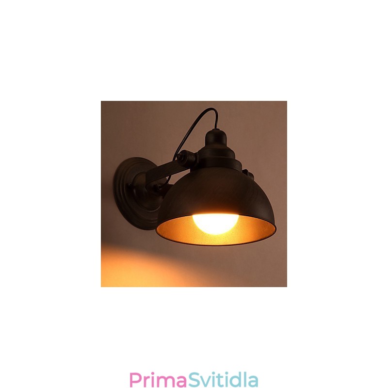 Podkrovní tepaný železný hrnec Kreativní Vintage nástěnná světla