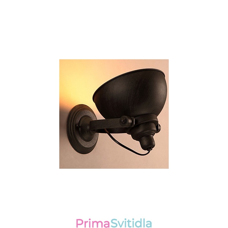 Podkrovní tepaný železný hrnec Kreativní Vintage nástěnná světla