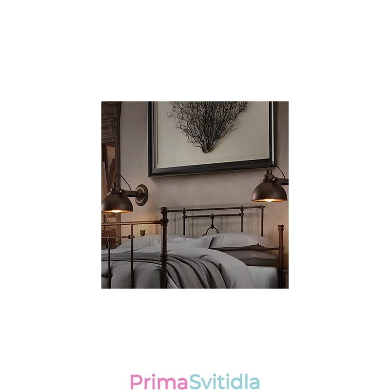 Podkrovní tepaný železný hrnec Kreativní Vintage nástěnná světla
