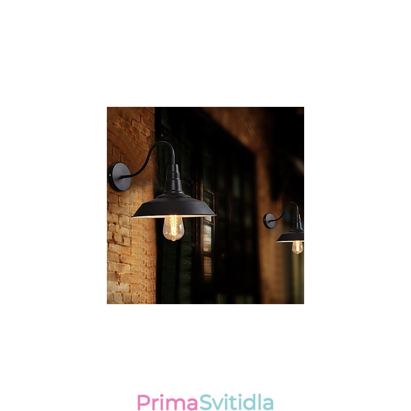 Obnova starověkých způsobů je stará pouliční lampa Balkonová chodba Nástěnná lampa z tepaného železa