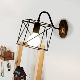 Nástěnná lampa American Industry Nostalgic Vintage Lron Loft Loft Aisle Wall Lamp for Balcon