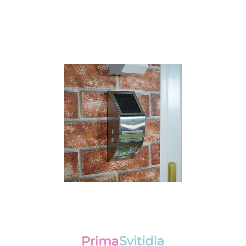 Solární bílé nástěnné světlo s PIR pohybovým senzorem