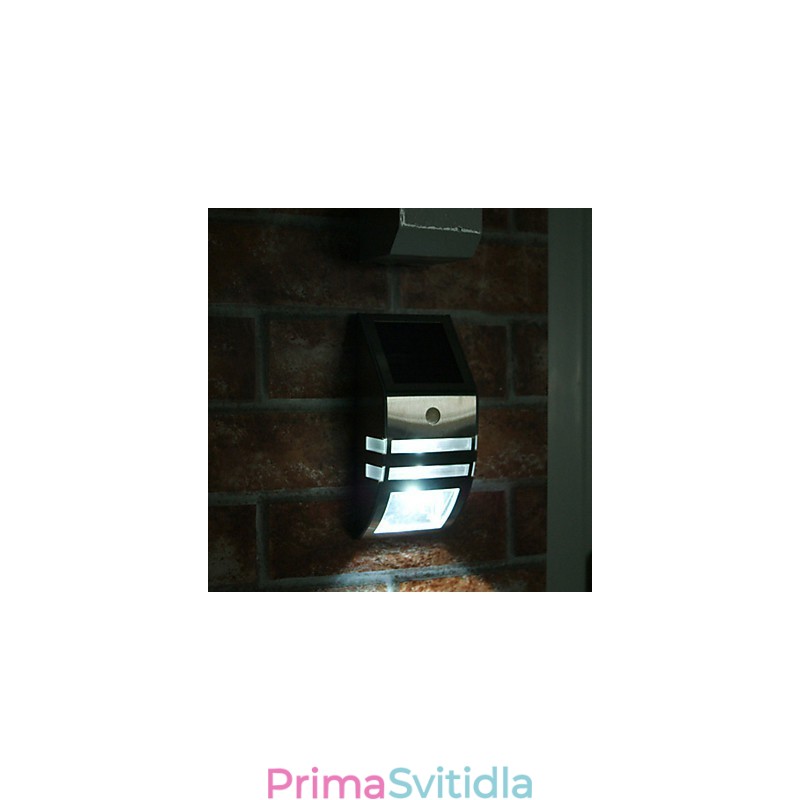 Solární bílé nástěnné světlo s PIR pohybovým senzorem