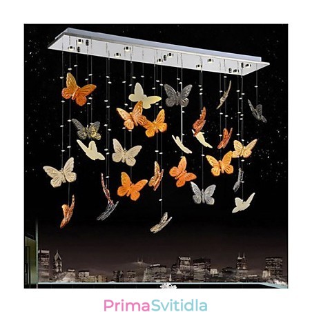 Závěsná lampa Butterfly Crystal Lampa Závěsná lampa Butterfly Crystal Lampa