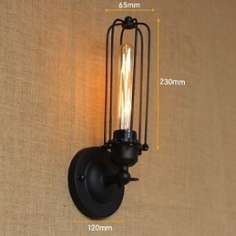 Retro minimalistické industriální schodiště do uličky Balkon Dekorativní nástěnné svítidlo