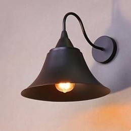 Americká country nástěnná lampa se železnou čepicí Nástěnná lampa z tepaného železa Archaize Znovuobnovení starověkých způsobů