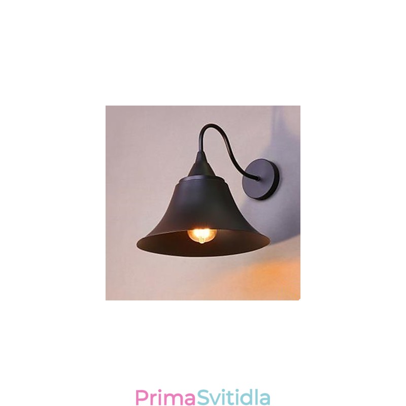 Americká country nástěnná lampa se železnou čepicí Nástěnná lampa z tepaného železa Archaize Znovuobnovení starověkých způsobů
