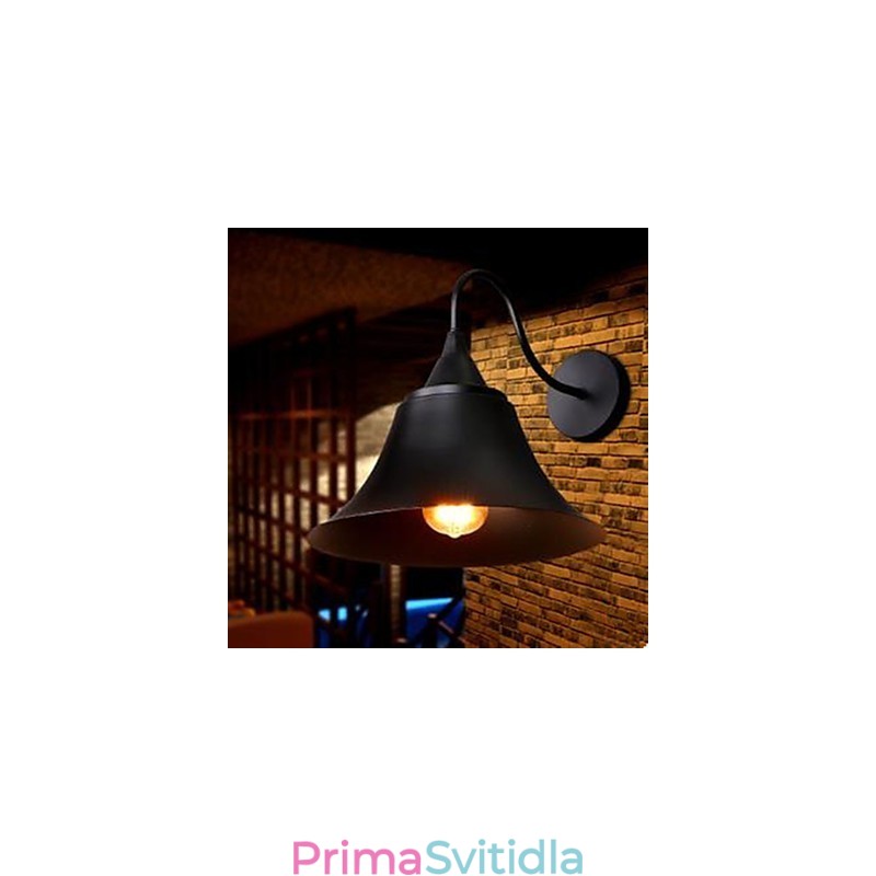 Americká country nástěnná lampa se železnou čepicí Nástěnná lampa z tepaného železa Archaize Znovuobnovení starověkých způsobů