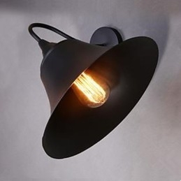 Americká country nástěnná lampa se železnou čepicí Nástěnná lampa z tepaného železa Archaize Znovuobnovení starověkých způsobů