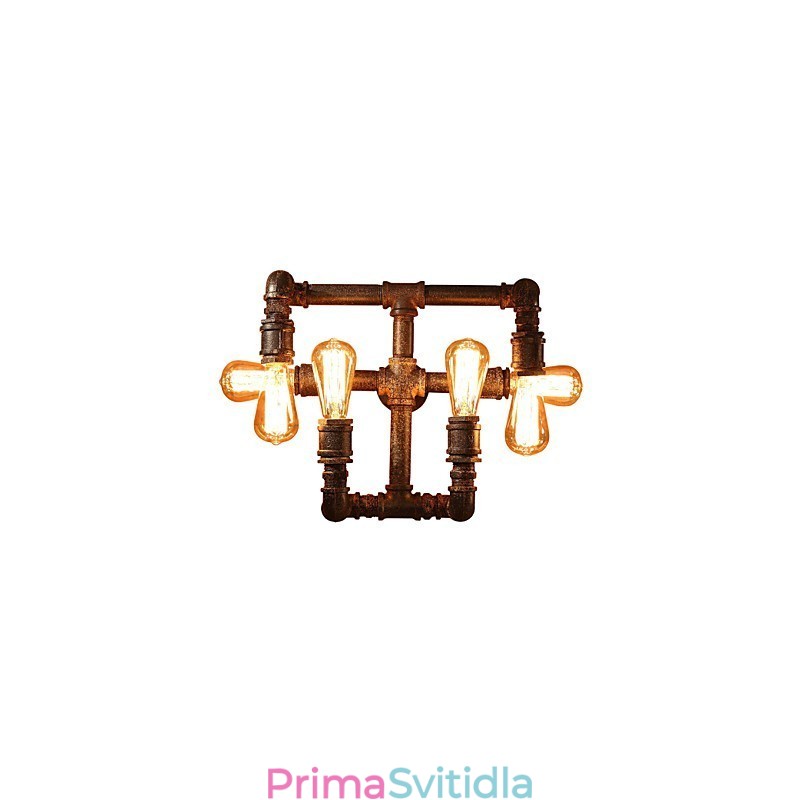 Retro barové železné nástěnné svítidla Mini styl rustikální Lodge Metal
