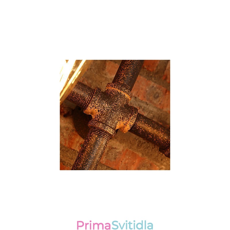 Retro barové železné nástěnné svítidla Mini styl rustikální Lodge Metal
