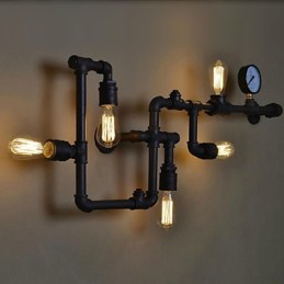 Nástěnné svítidla 5 lehká žehlička na vodní dýmky Mini styl industriální styl Country Metal