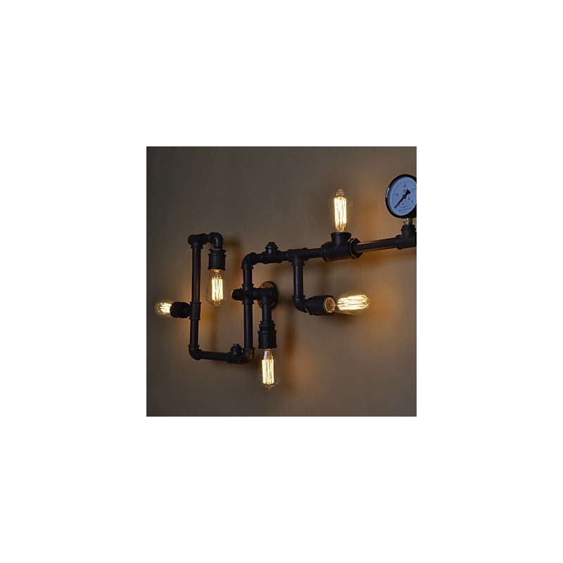 Nástěnné svítidla 5 lehká žehlička na vodní dýmky Mini styl industriální styl Country Metal