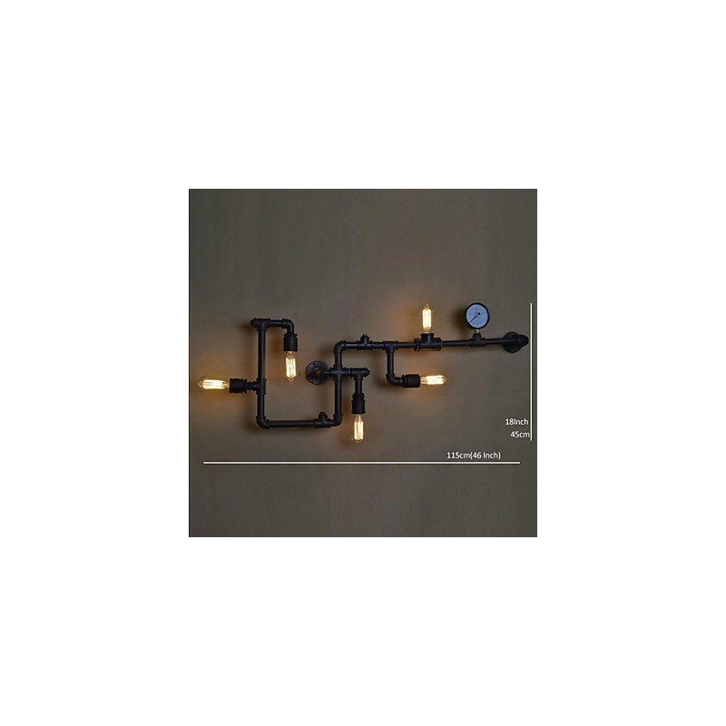 Nástěnné svítidla 5 lehká žehlička na vodní dýmky Mini styl industriální styl Country Metal