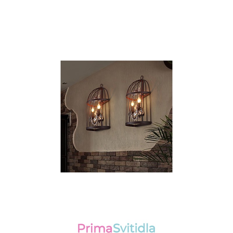 Nástěnné svítidla v mini stylu Rustic Lodge Metal