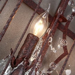 Nástěnné svítidla v mini stylu Rustic Lodge Metal