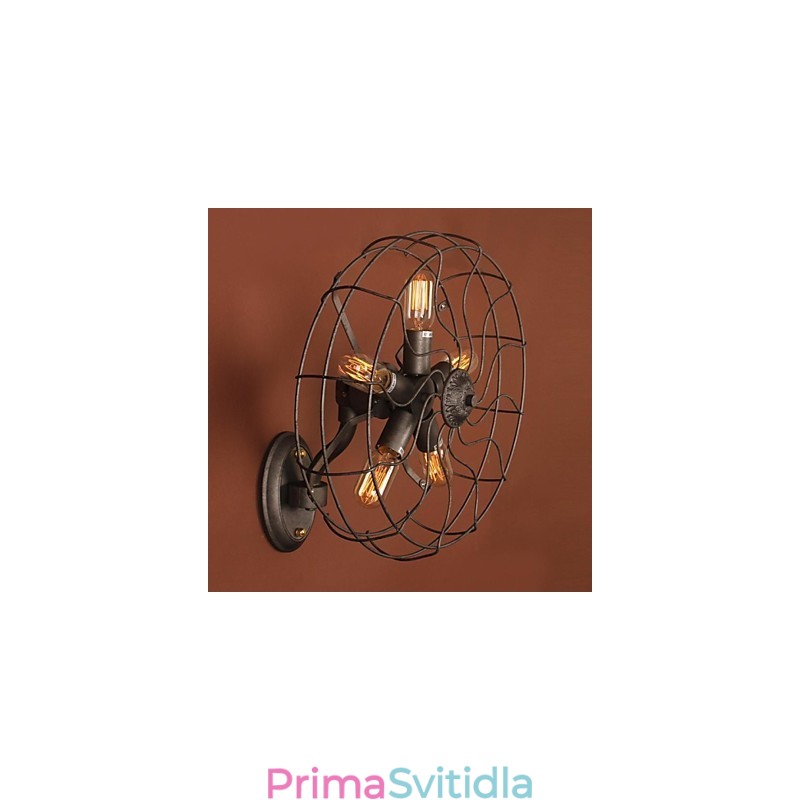 Mini styl nástěnné svítidla Country Metal