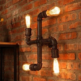 Retro barové železné nástěnné nástěnné svítidla Mini styl Rustikální Lodge Metal
