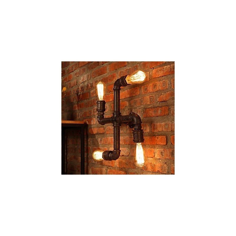 Retro barové železné nástěnné nástěnné svítidla Mini styl Rustikální Lodge Metal