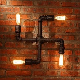 Retro barové železné nástěnné nástěnné svítidla Mini styl Rustikální Lodge Metal