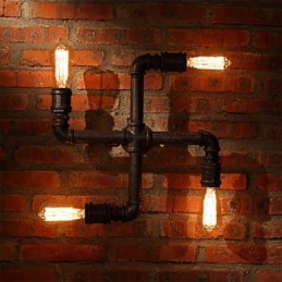 Retro barové železné nástěnné nástěnné svítidla Mini styl Rustikální Lodge Metal