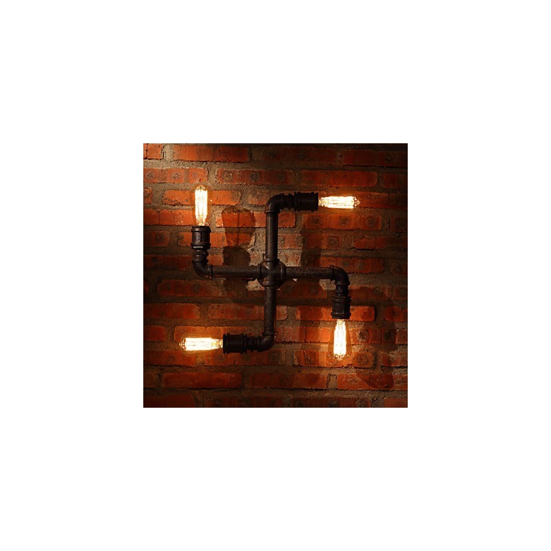 Retro barové železné nástěnné nástěnné svítidla Mini styl Rustikální Lodge Metal