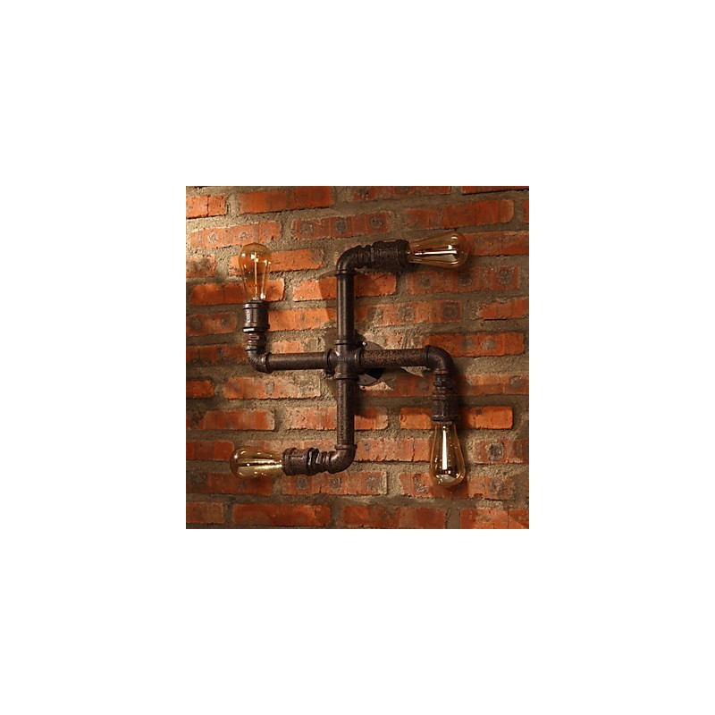 Retro barové železné nástěnné nástěnné svítidla Mini styl Rustikální Lodge Metal