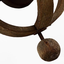 Vintage americká rustikální dřevěná nástěnná lampa na víno do obývacího pokoje a ložnice