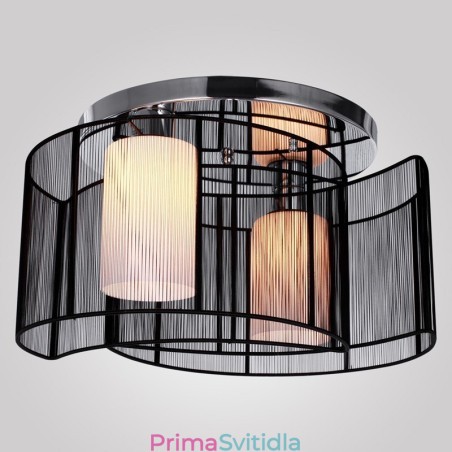 Stropní svítidlo moderní design 2 světla černá Stropní svítidlo moderní design 2 světla černá