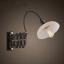 Vintage Industrial American Country Restaurant Ložnice Studie Kreativní lampa do uličky Teleskopická železná nástěnná lampa